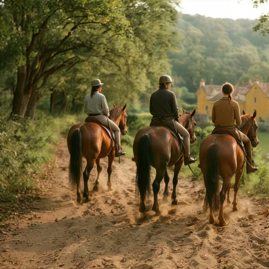 Balade à cheval dans le Lot-et-Garonne, autour de Loubès-Bernac