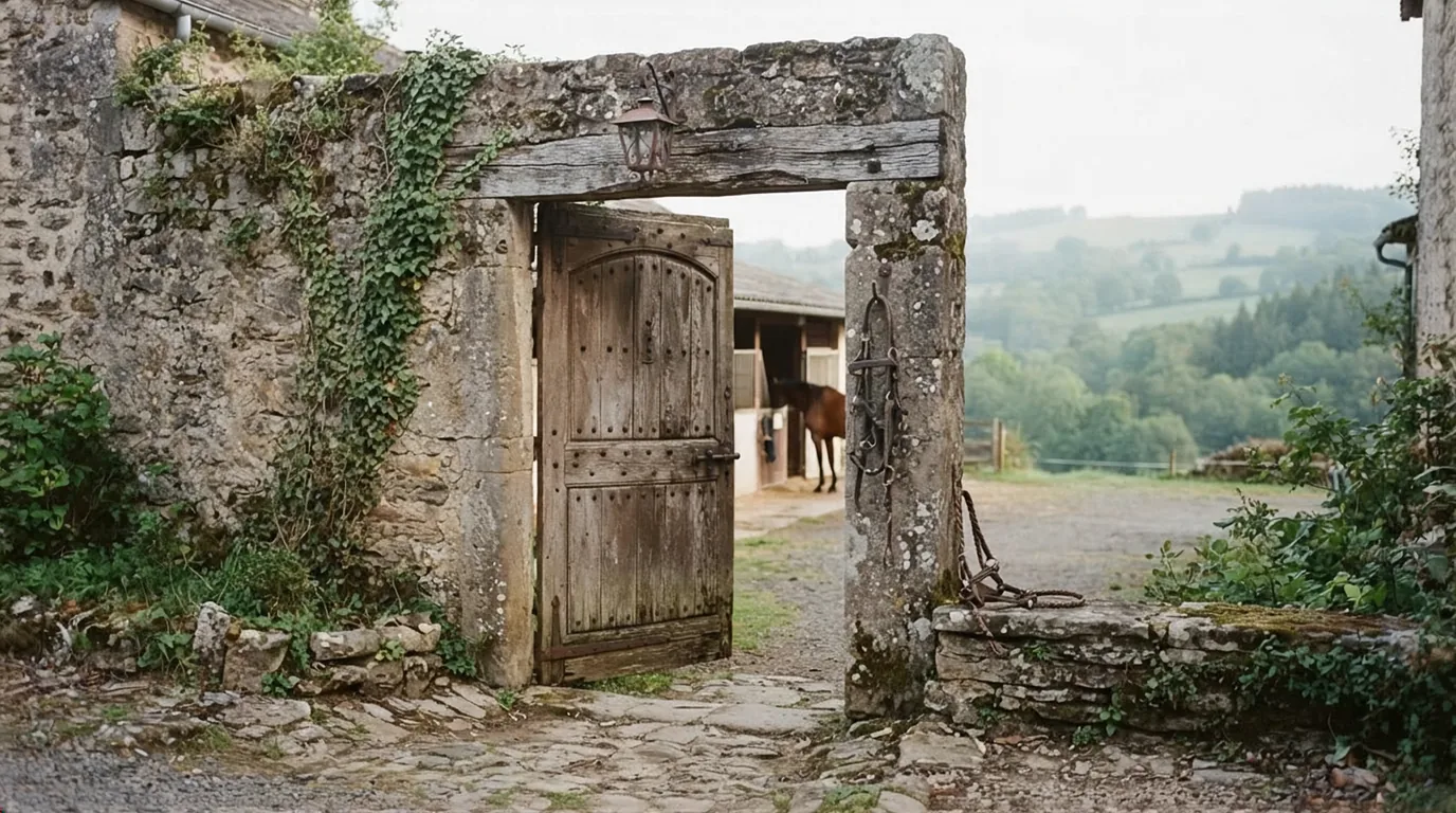 Entrée du Les Écuries de Loubès, centre équestre à Loubès-Bernac